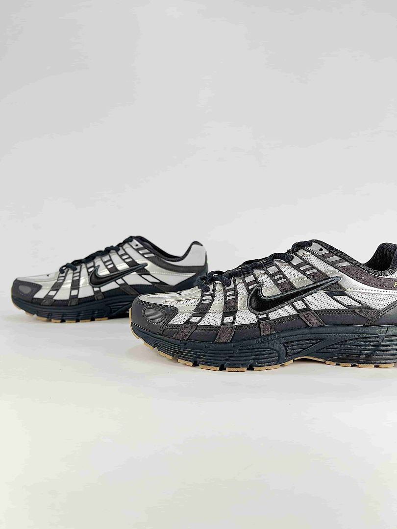 Nike P6000 IQ0577025 Black Silver White Retro Running Inspired Lifestyle Sneakers