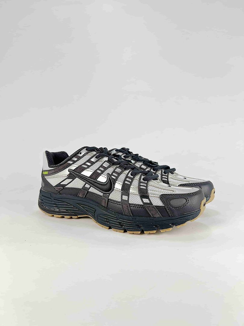 Nike P6000 IQ0577025 Black Silver White Retro Running Inspired Lifestyle Sneakers