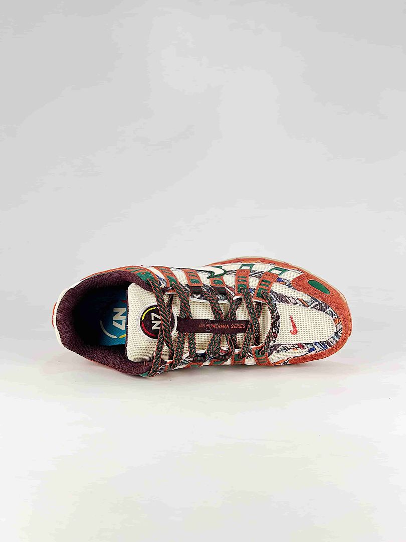 Nike P6000 IQ0598209 Orange Green Cream Black Retro Running Inspired Lifestyle Sneakers