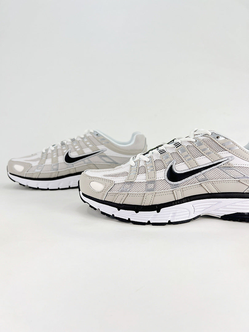 Nike P6000 IQ7600012 White Grey Black Retro Running Inspired Lifestyle Sneakers