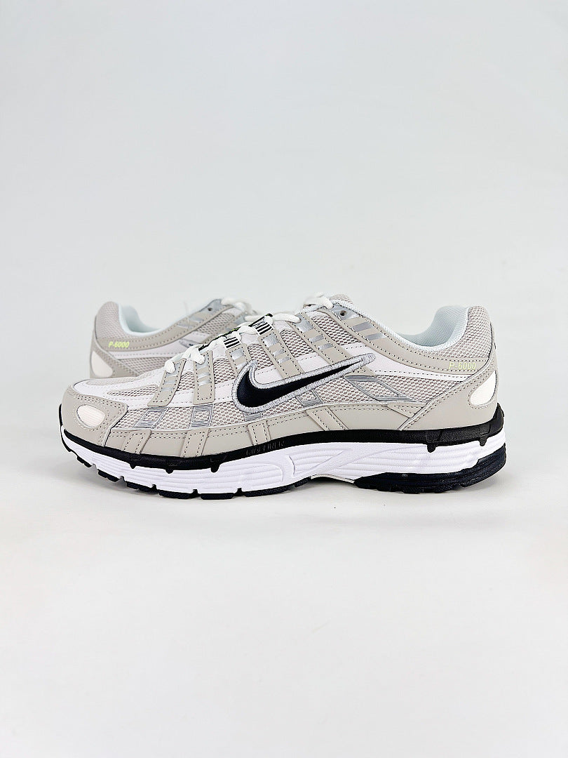 Nike P6000 IQ7600012 White Grey Black Retro Running Inspired Lifestyle Sneakers