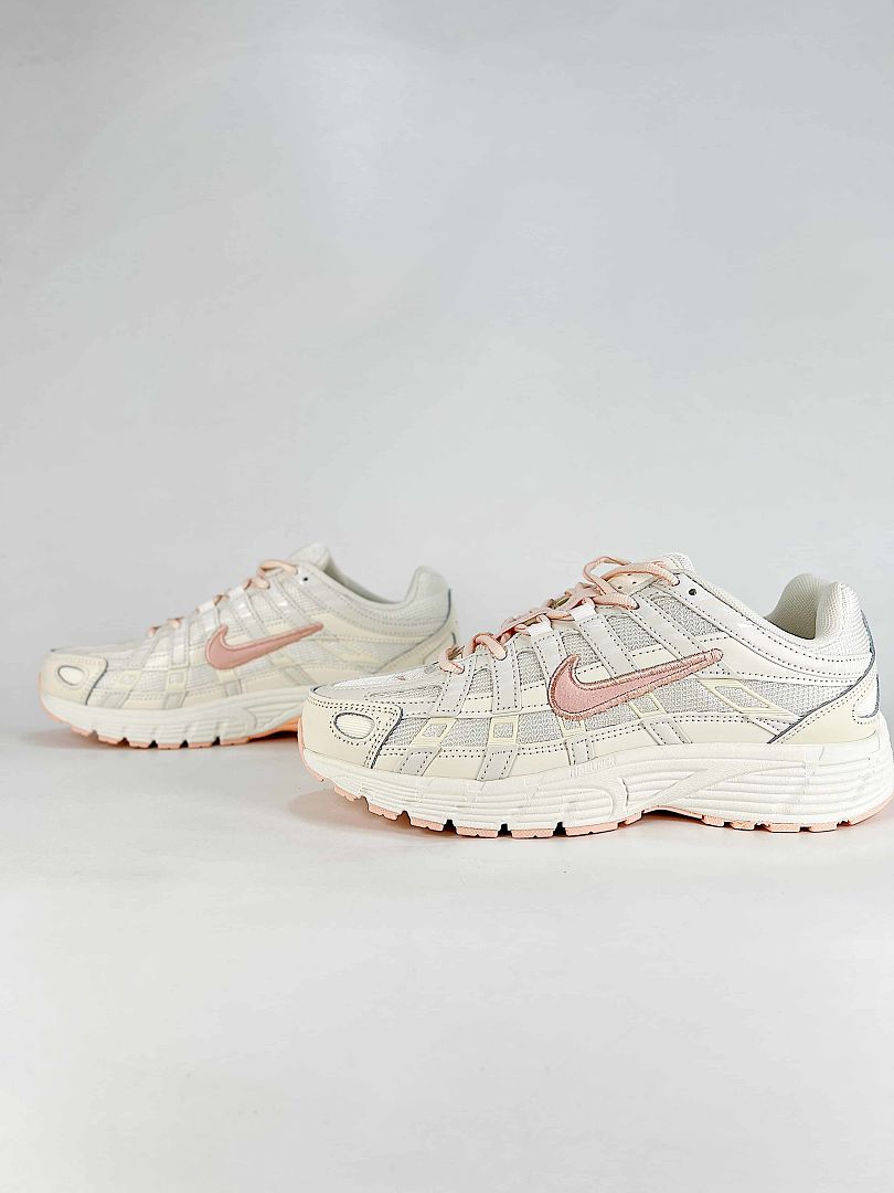 Nike P6000 IR1215101 Cream White Pink Retro Running Inspired Lifestyle Sneakers