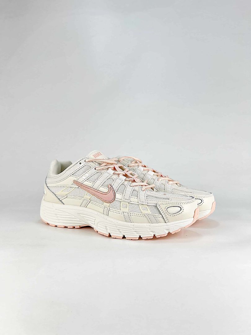 Nike P6000 IR1215101 Cream White Pink Retro Running Inspired Lifestyle Sneakers