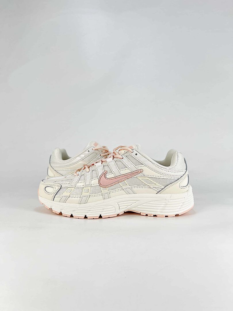 Nike P6000 IR1215101 Cream White Pink Retro Running Inspired Lifestyle Sneakers