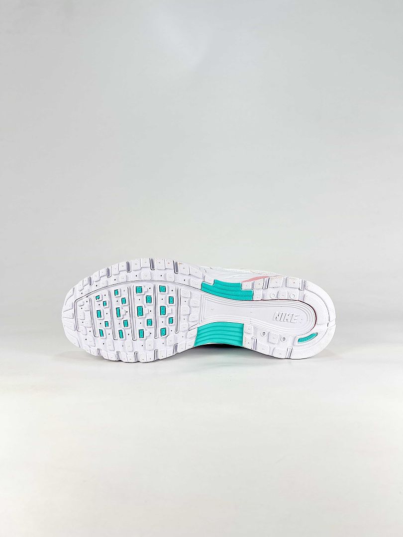 Nike P-6000 IR1215-104 White Pink Aqua Retro Running Sneakers