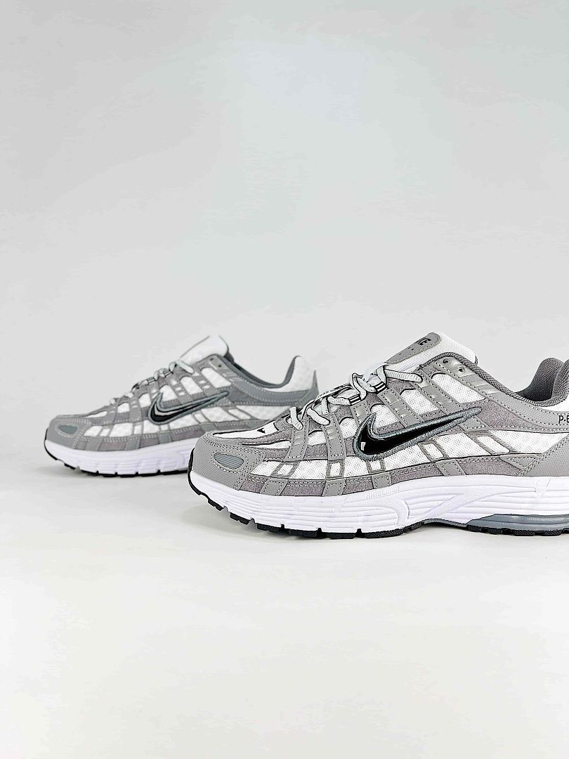 Nike P6000 IR2004100 White Grey Black Retro Running Inspired Lifestyle Sneakers