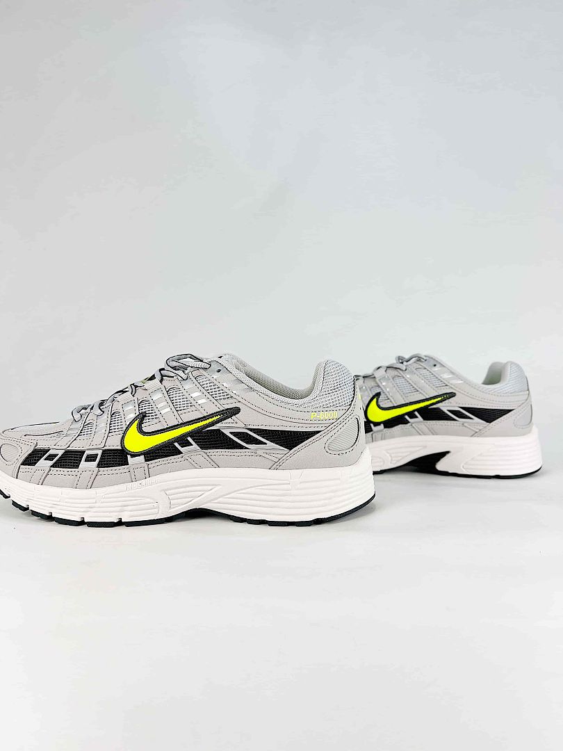 Nike P6000 HF0015 002 Black Anthracite Metallic Silver Retro Running Inspired Lifestyle Sneakers