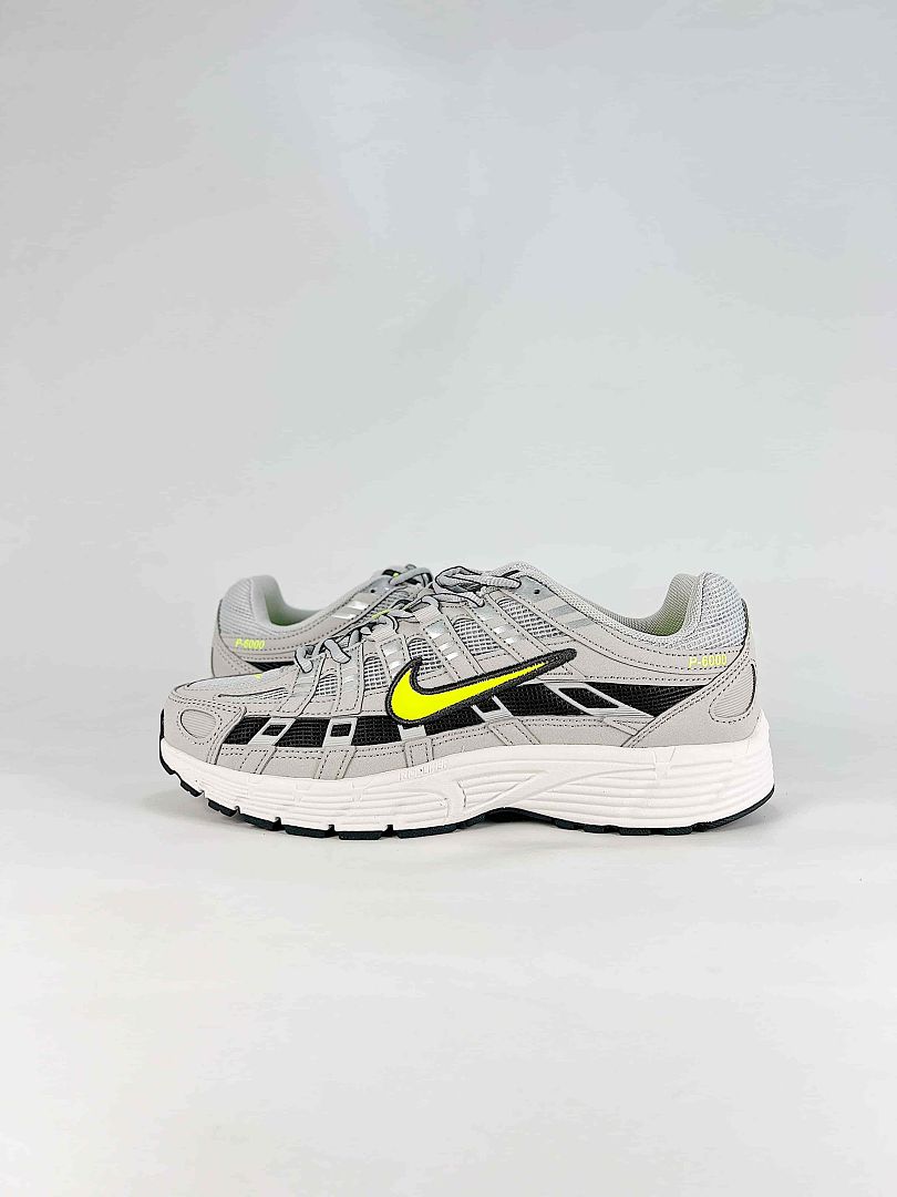 Nike P6000 HF0015 002 Black Anthracite Metallic Silver Retro Running Inspired Lifestyle Sneakers