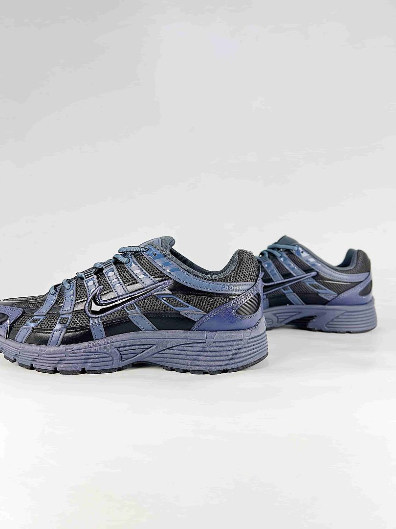 Nike P-6000 HV5064-020 Black/Anthracite/Metallic Silver Retro Running-Inspired Lifestyle Sneakers