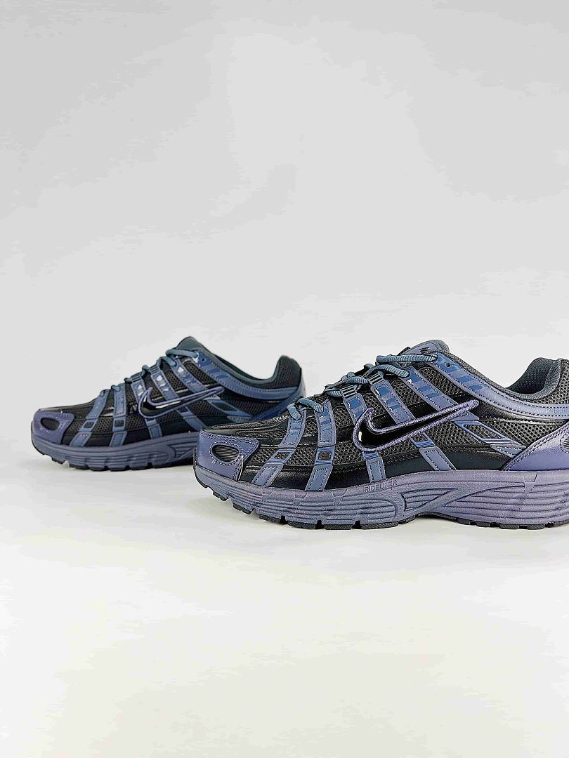 Nike P-6000 HV5064-020 Black/Anthracite/Metallic Silver Retro Running-Inspired Lifestyle Sneakers