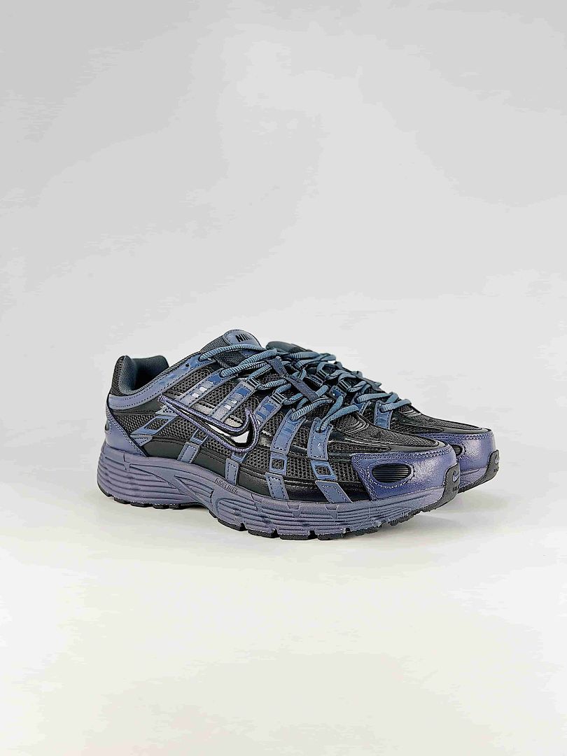 Nike P-6000 HV5064-020 Black/Anthracite/Metallic Silver Retro Running-Inspired Lifestyle Sneakers