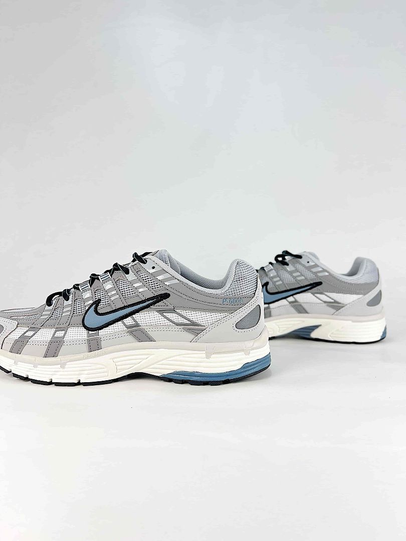 Nike P-6000 IR5279-003 White/Light Grey/Black Retro Running-Inspired Lifestyle Sneakers