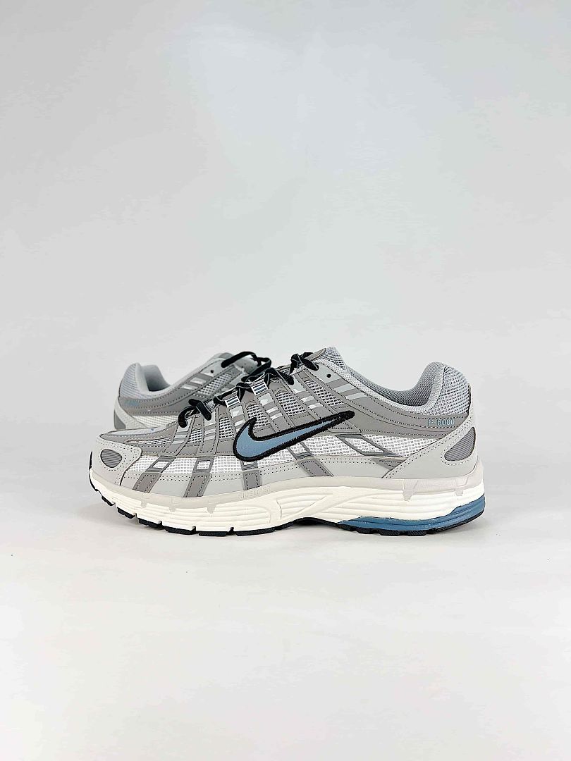 Nike P-6000 IR5279-003 White/Light Grey/Black Retro Running-Inspired Lifestyle Sneakers