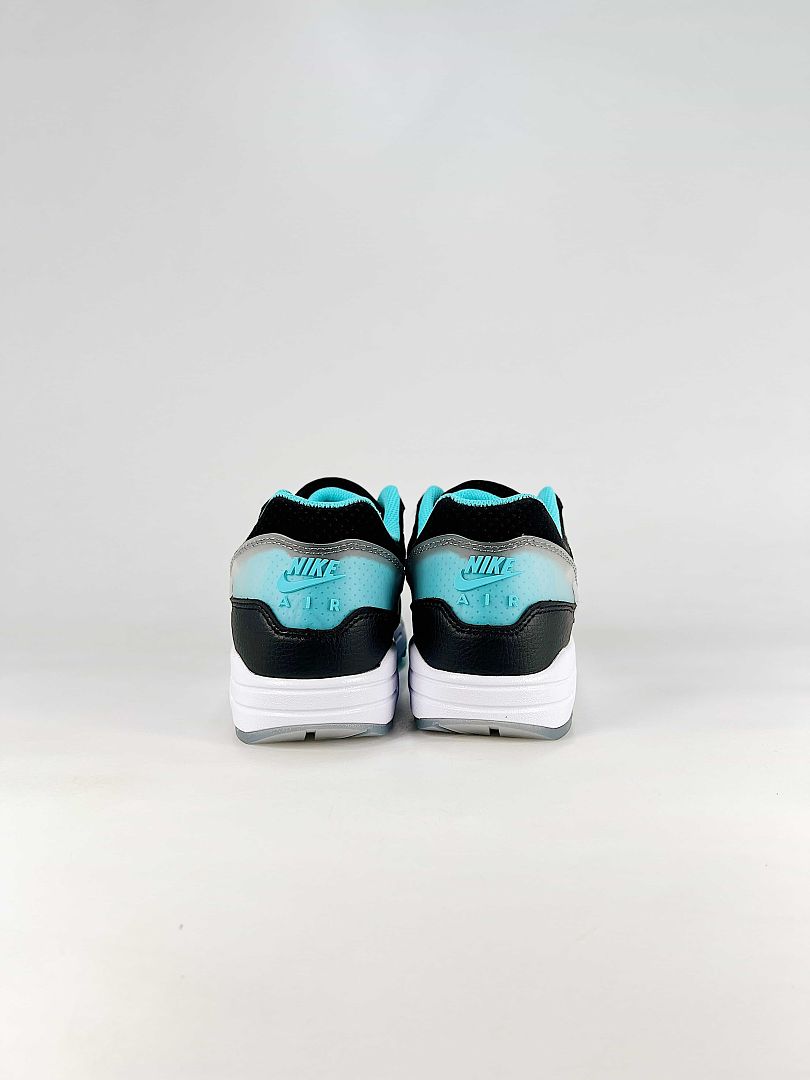 Nike Air Max 1 Black White Turquoise Air Cushion Sneakers