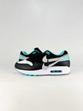 Nike Air Max 1 Black White Turquoise Air Cushion Sneakers