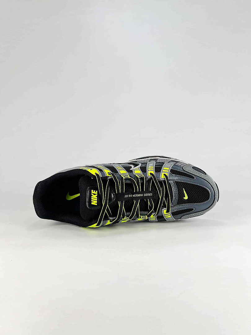 Nike P6000 CD6404034 Black Grey Volt Retro Running Inspired Lifestyle Sneakers