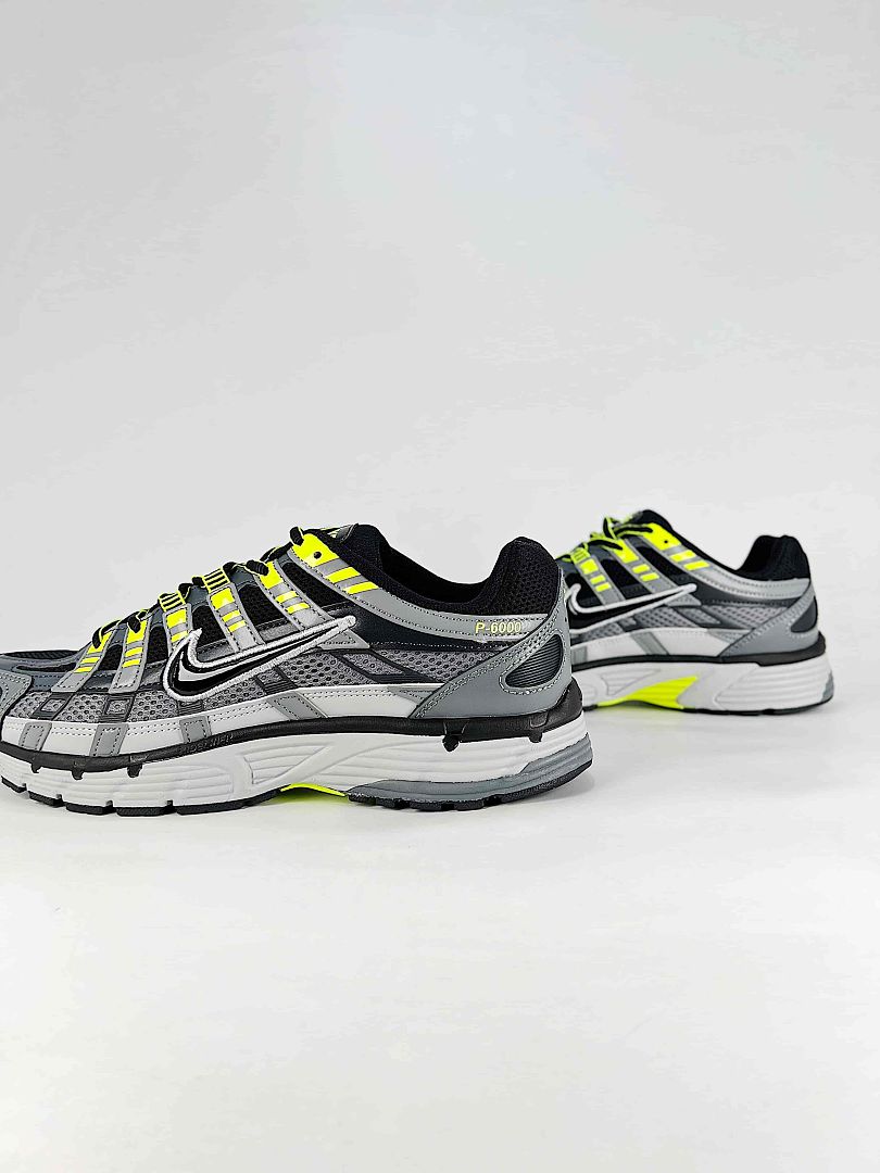 Nike P6000 CD6404034 Black Grey Volt Retro Running Inspired Lifestyle Sneakers
