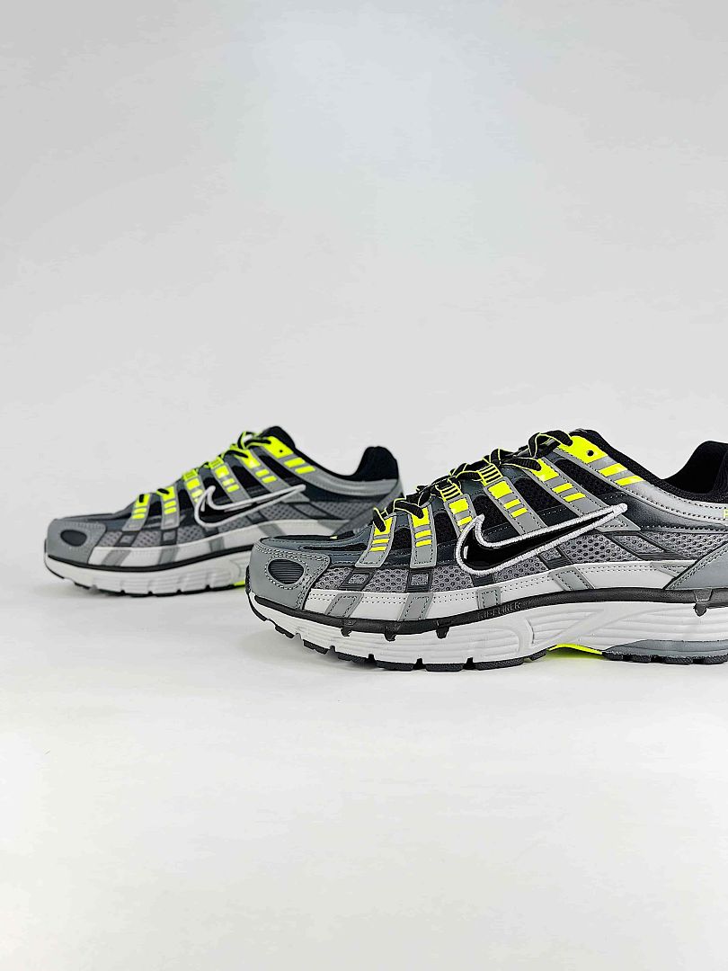 Nike P6000 CD6404034 Black Grey Volt Retro Running Inspired Lifestyle Sneakers