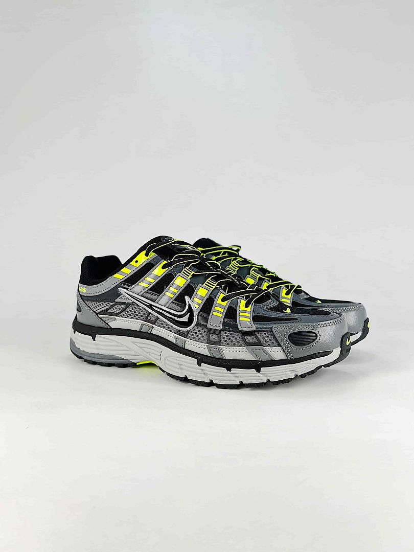 Nike P6000 CD6404034 Black Grey Volt Retro Running Inspired Lifestyle Sneakers