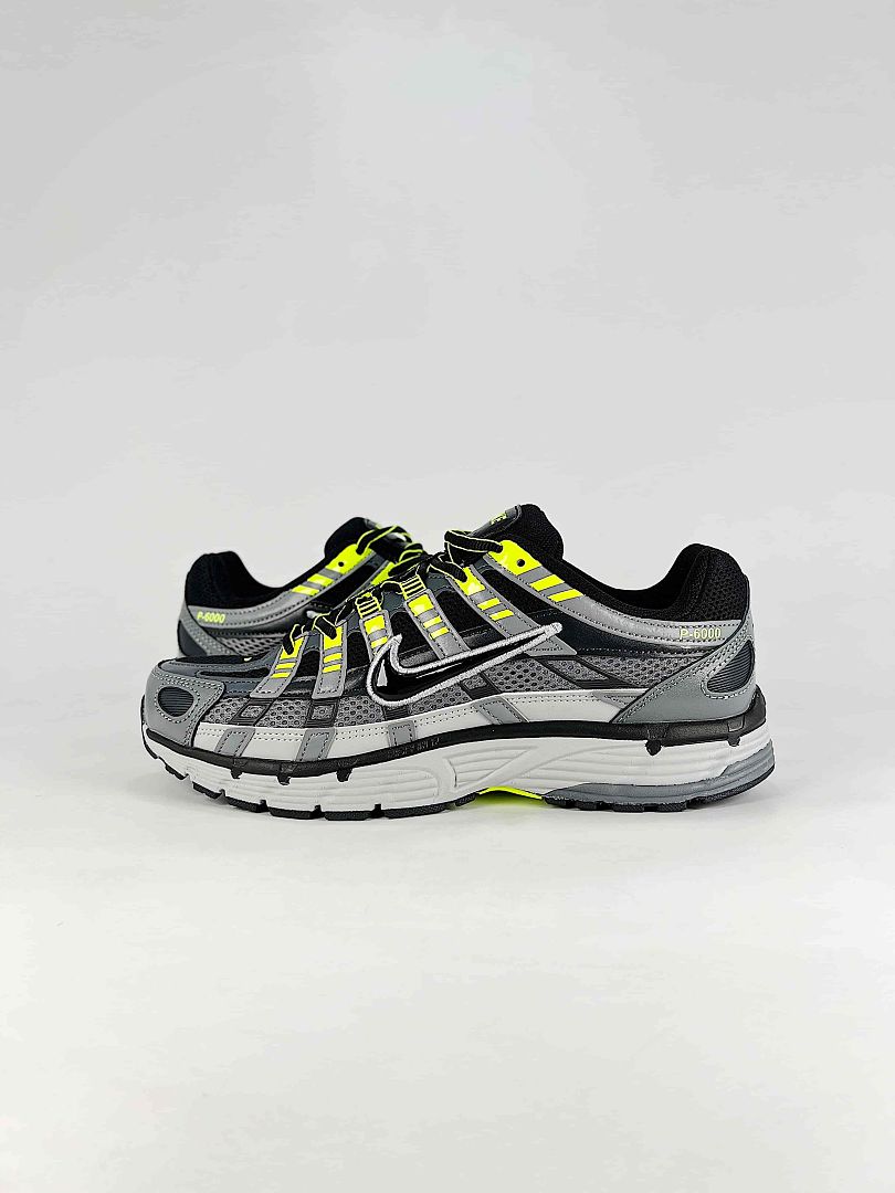 Nike P6000 CD6404034 Black Grey Volt Retro Running Inspired Lifestyle Sneakers